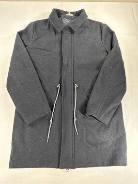 Patrons Men’s Black Wool Blend Utility Coat Size M